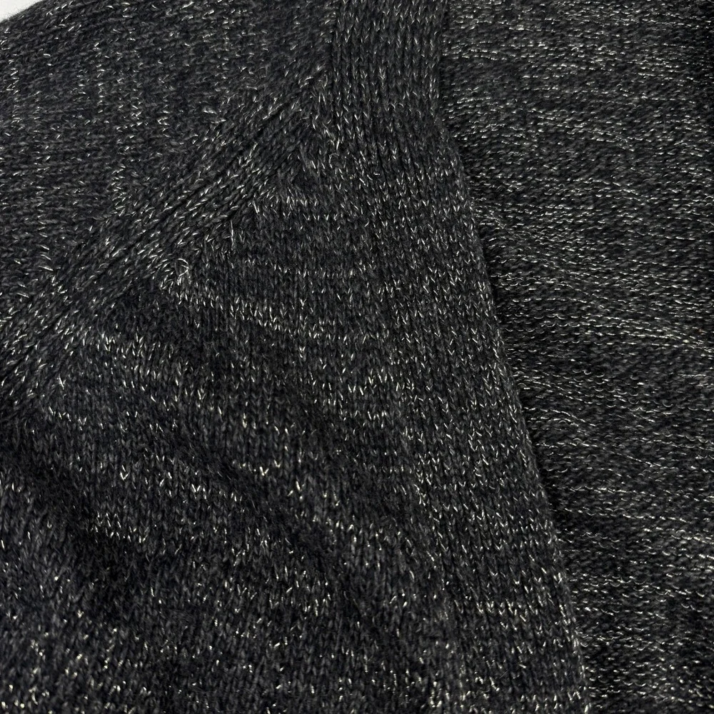 SANDRO Angora‎ Wool Blend Zip-Front Long Charcoal Grey Cardigan Sweater Sz 2 - Picture 6 of 6